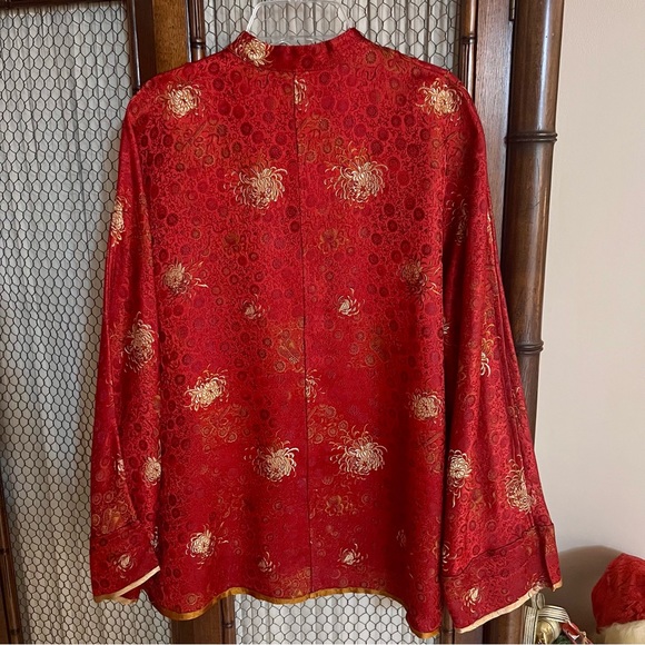 Authentic 100% Silk Reversible Japanese Kimono Top - Picture 7 of 7